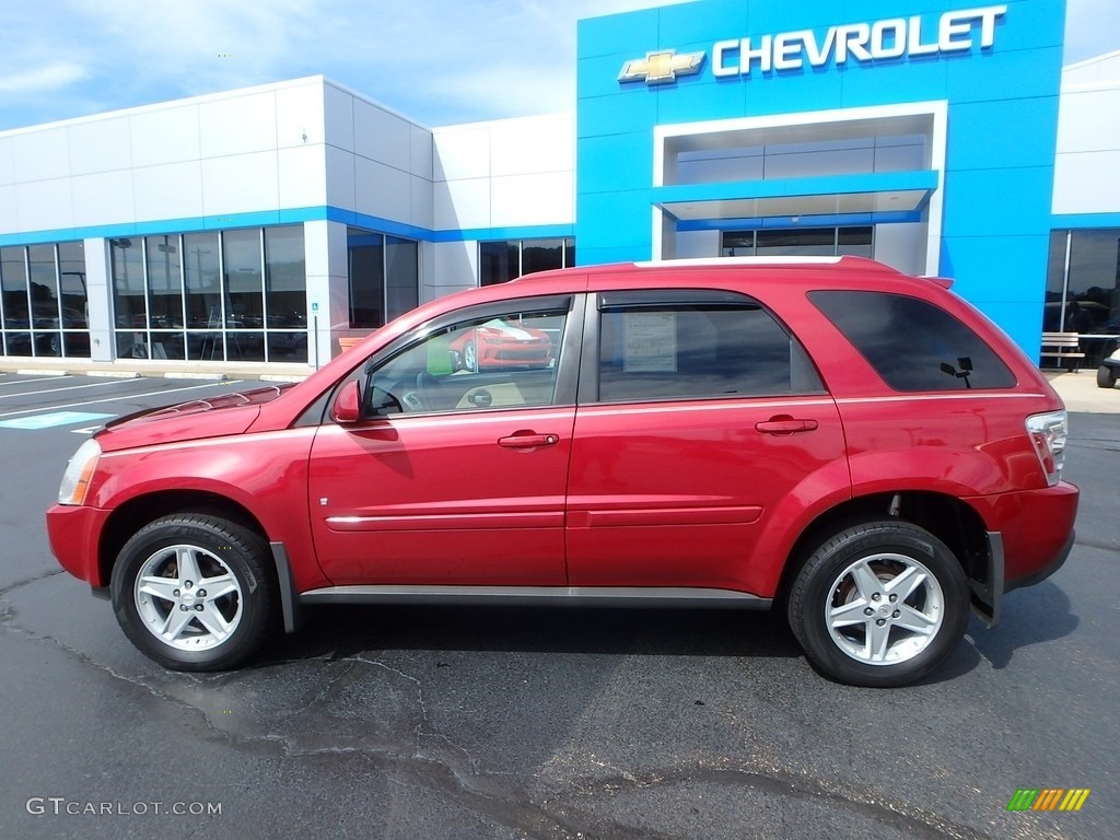 2006 Equinox LT AWD - Salsa Red Metallic / Light Cashmere photo #3