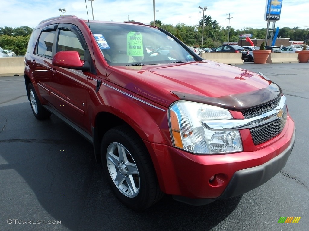 2006 Equinox LT AWD - Salsa Red Metallic / Light Cashmere photo #11