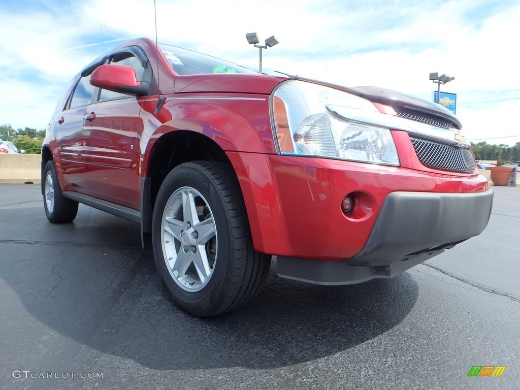 2006 Equinox LT AWD - Salsa Red Metallic / Light Cashmere photo #12