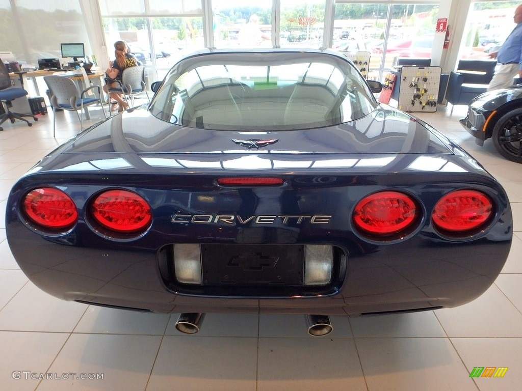 2001 Corvette Coupe - Navy Blue Metallic / Light Oak photo #3