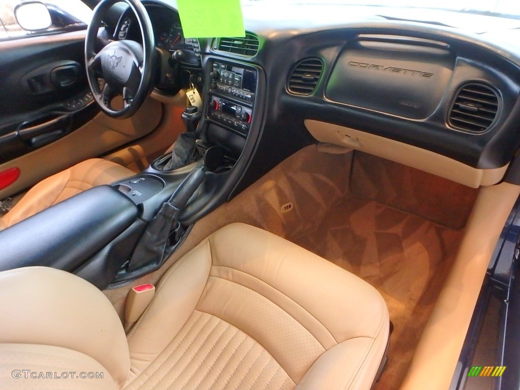 2001 Corvette Coupe - Navy Blue Metallic / Light Oak photo #10