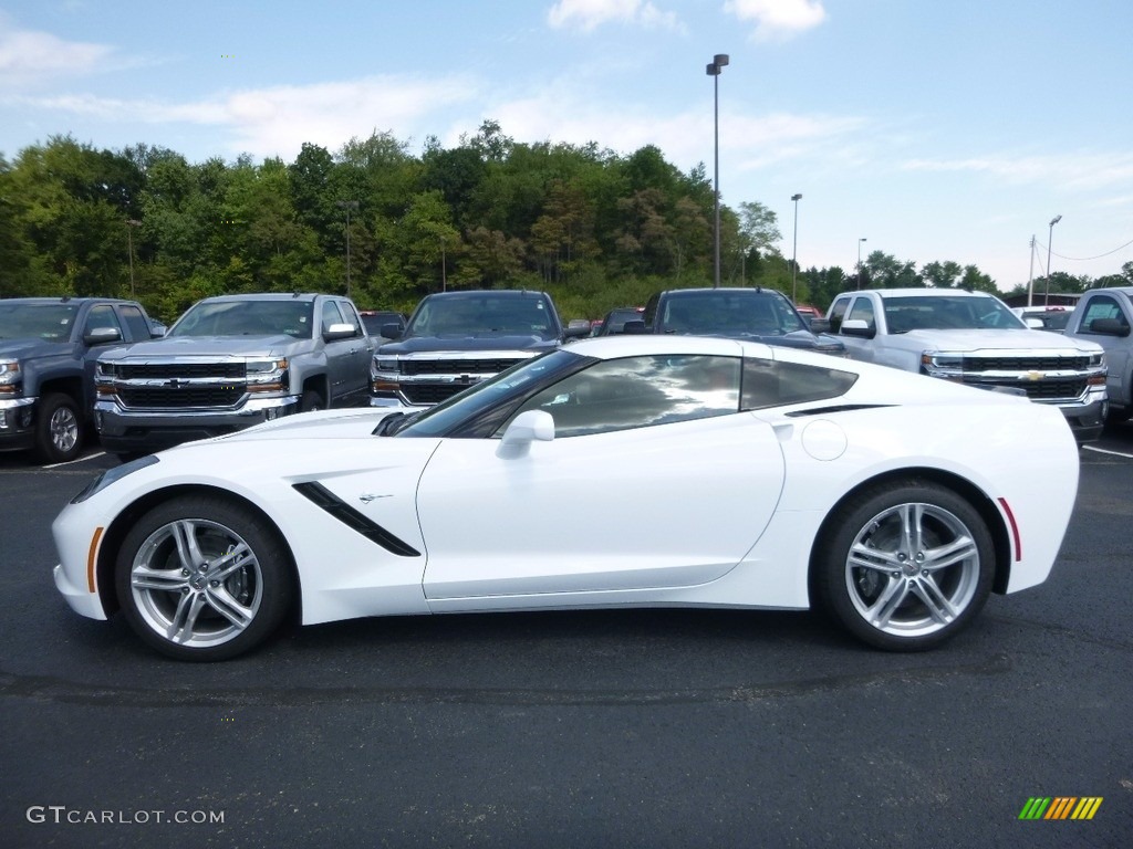 Arctic White 2017 Chevrolet Corvette Stingray Coupe Exterior Photo #115756027