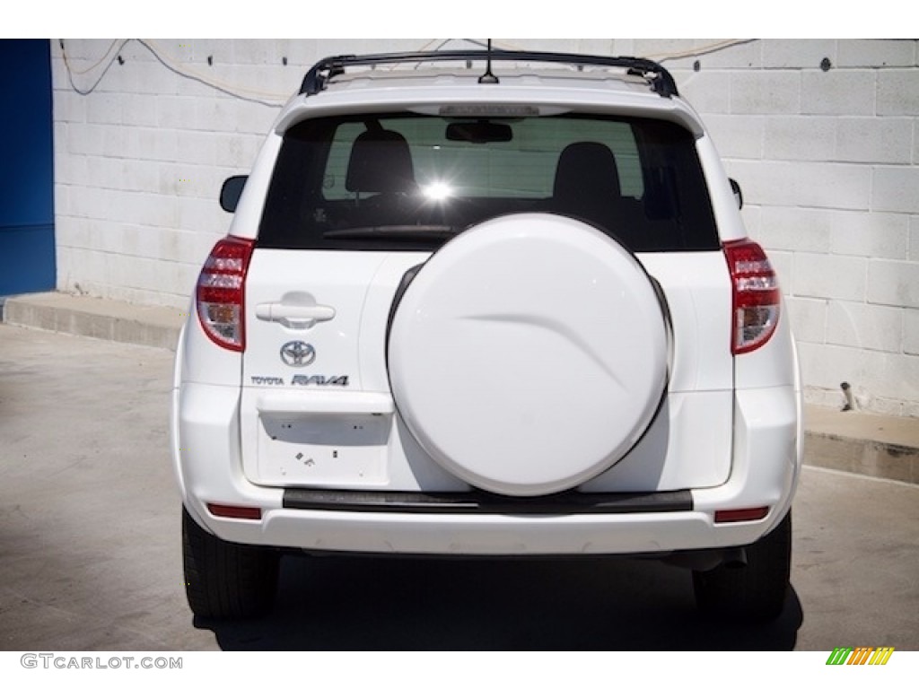 2010 RAV4 Sport - Super White / Dark Charcoal photo #9