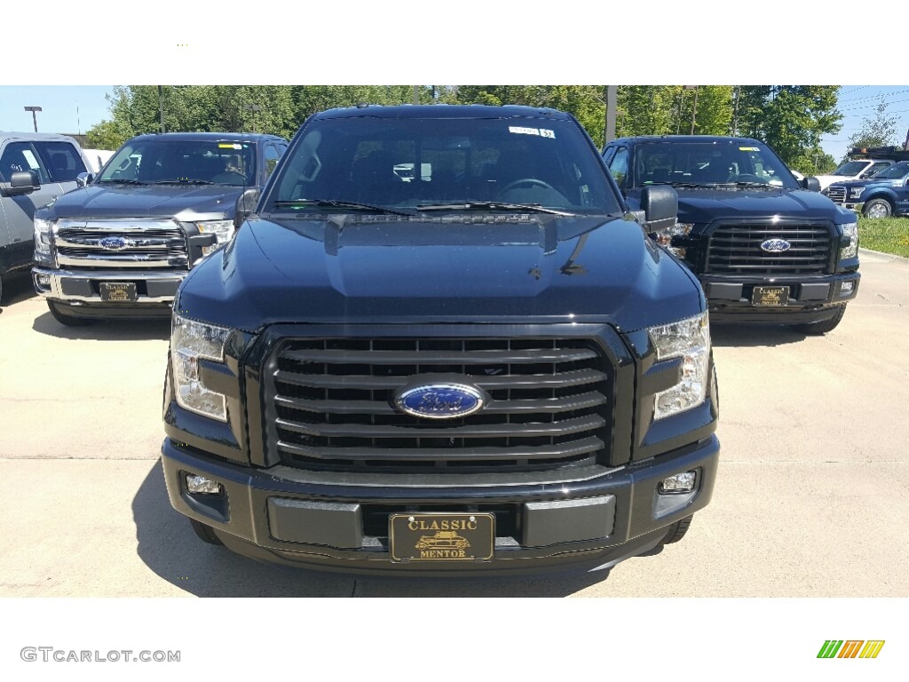 2016 F150 XL SuperCab - Shadow Black / Medium Earth Gray photo #2