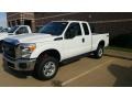 Oxford White - F250 Super Duty XL Super Cab 4x4 Photo No. 2