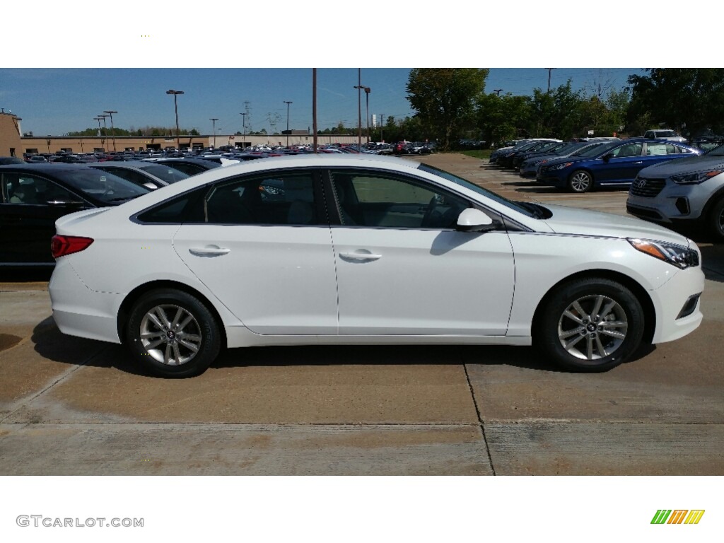 2017 Sonata SE - Quartz White Pearl / Gray photo #2