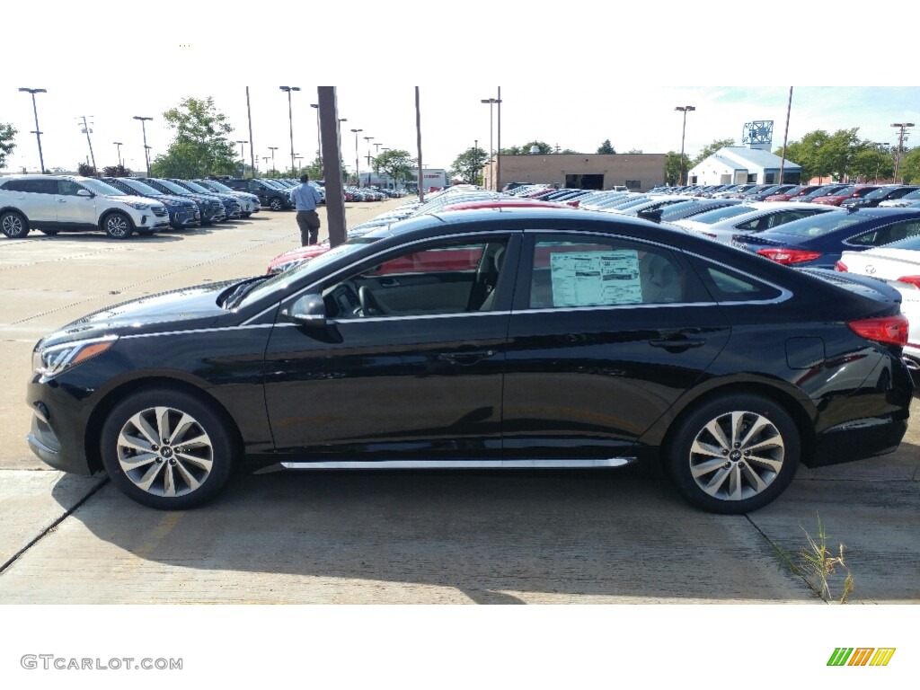 2017 Sonata Sport - Phantom Black / Gray photo #2