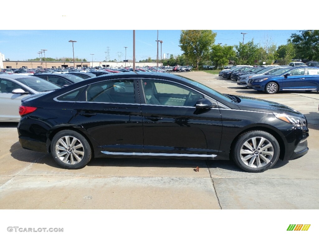 2017 Sonata Sport - Phantom Black / Gray photo #2