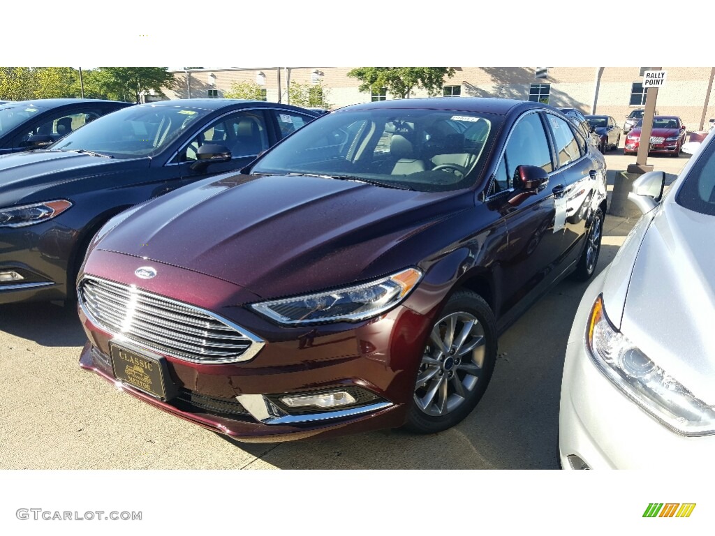 Burgundy Velvet 2017 Ford Fusion SE Exterior Photo #115761461