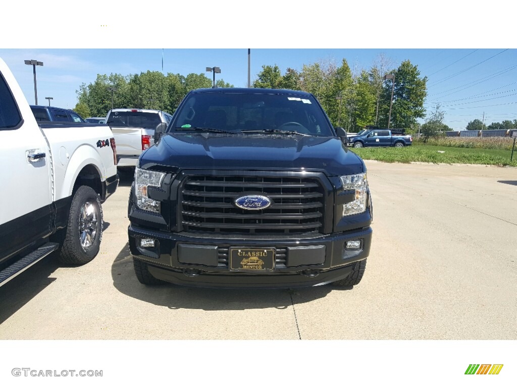 2016 F150 XLT SuperCab 4x4 - Shadow Black / Black photo #2