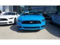 2017 Grabber Blue Ford Mustang EcoBoost Premium Coupe  photo #2