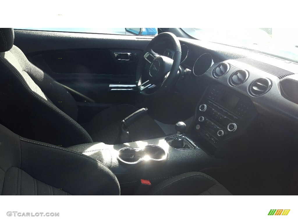 2017 Mustang EcoBoost Premium Coupe - Grabber Blue / Ebony photo #3