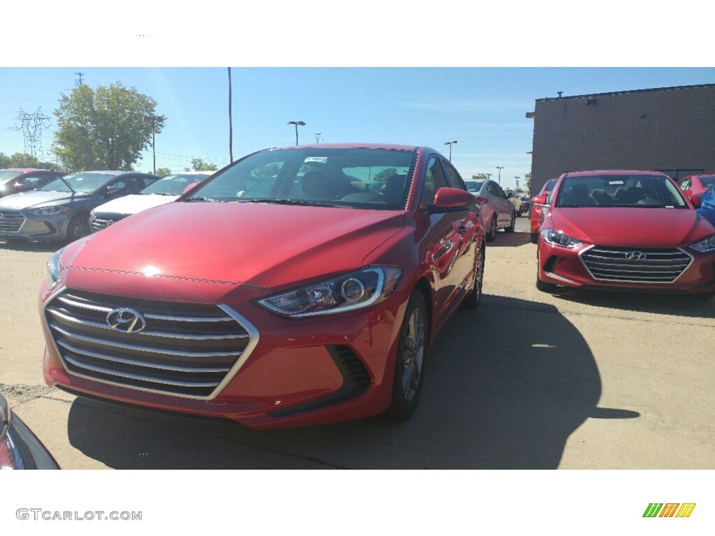 2017 Elantra SE - Red / Gray photo #1