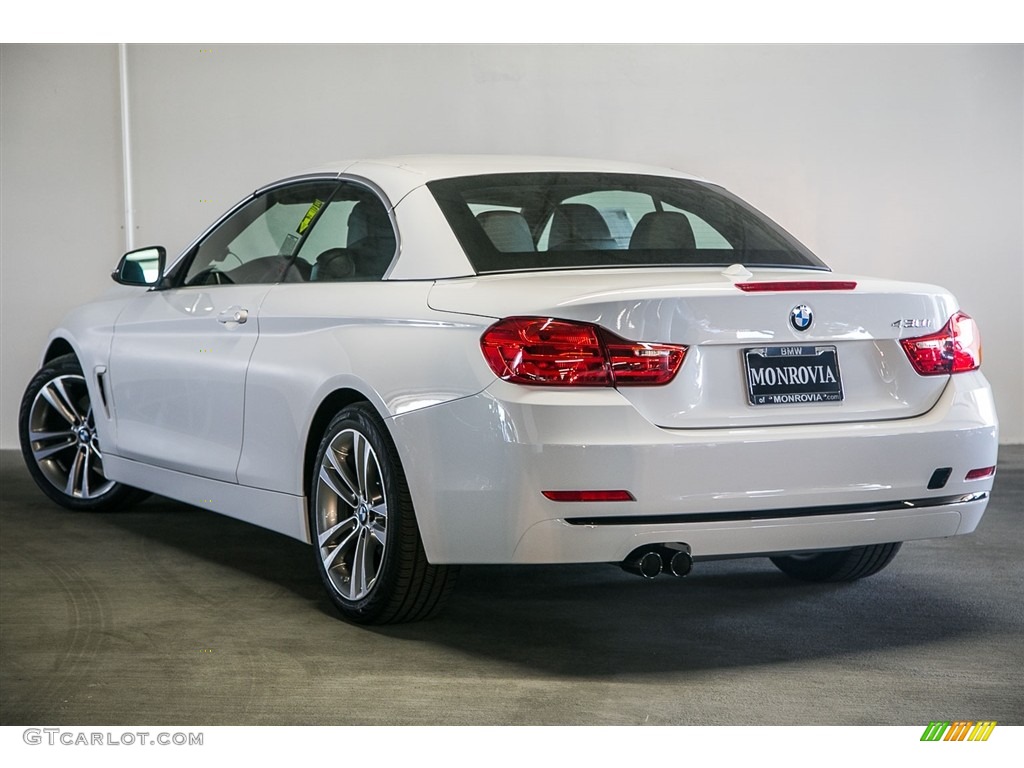 2017 4 Series 430i Convertible - Alpine White / Black photo #3