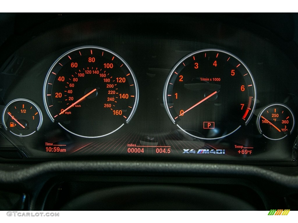 2017 BMW X4 M40i Gauges Photo #115765367