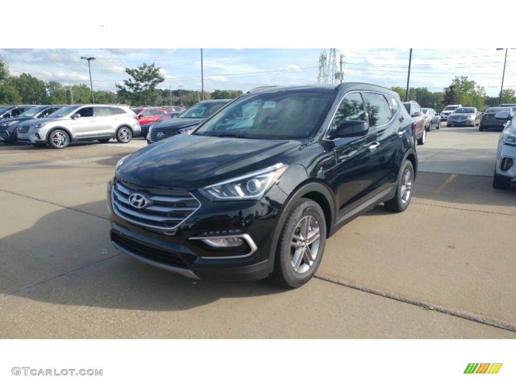 2017 Santa Fe Sport AWD - Twilight Black / Beige photo #1