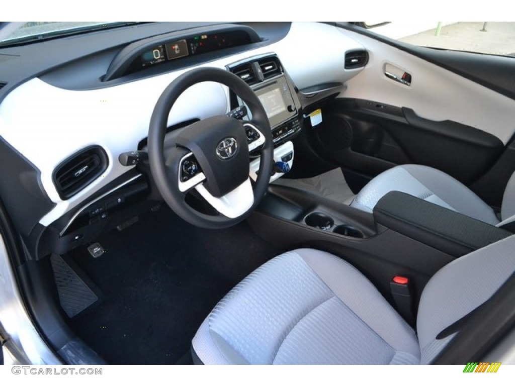 Moonstone Gray Interior 2017 Toyota Prius Two Photo #115766672