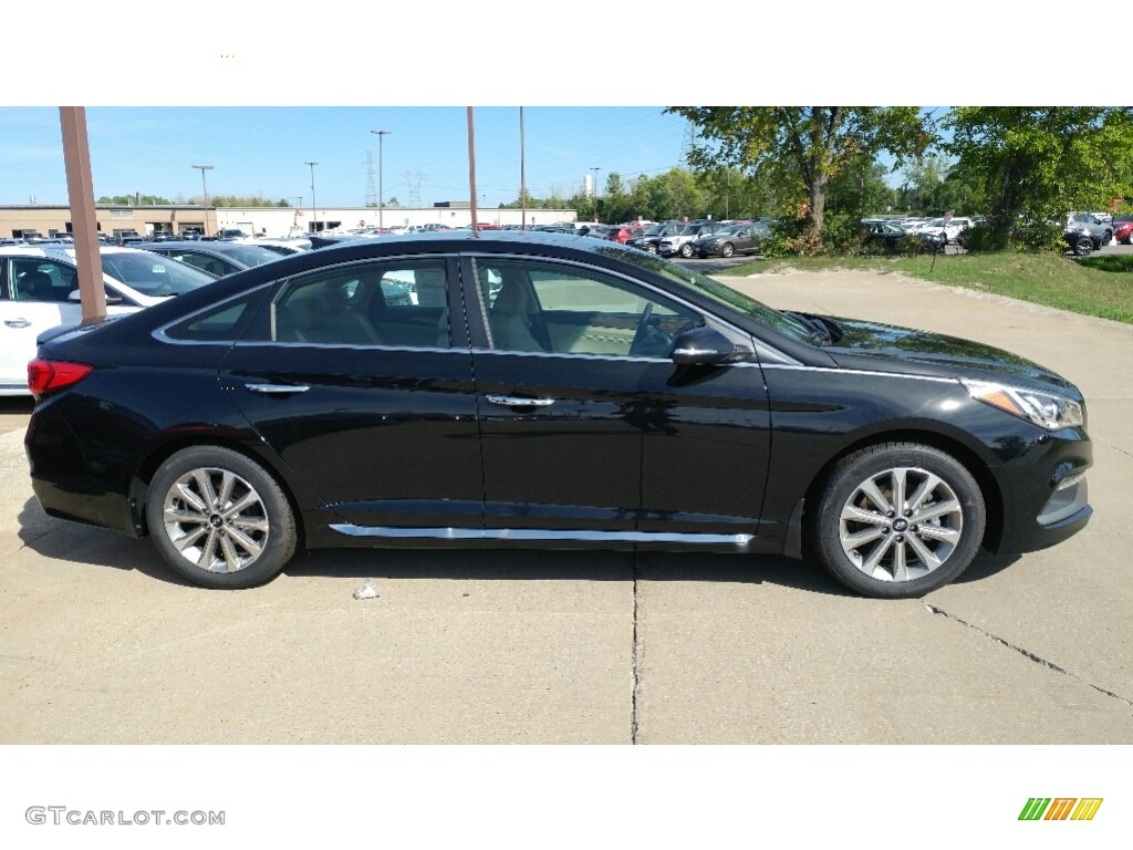 Phantom Black 2017 Hyundai Sonata Limited Exterior Photo #115767458