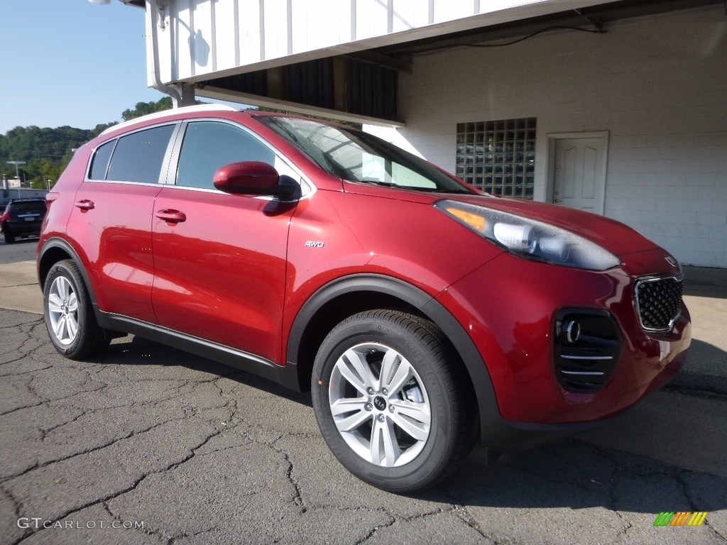 Hyper Red 2017 Kia Sportage LX AWD Exterior Photo #115767509