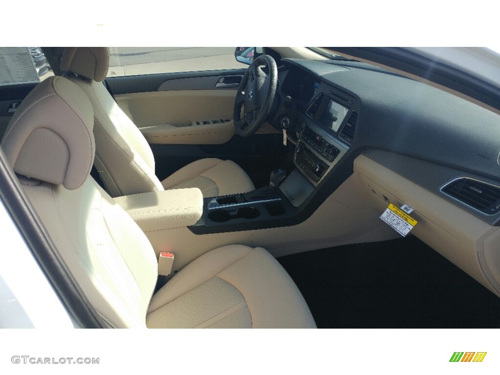 2017 Sonata SE - Quartz White Pearl / Beige photo #3