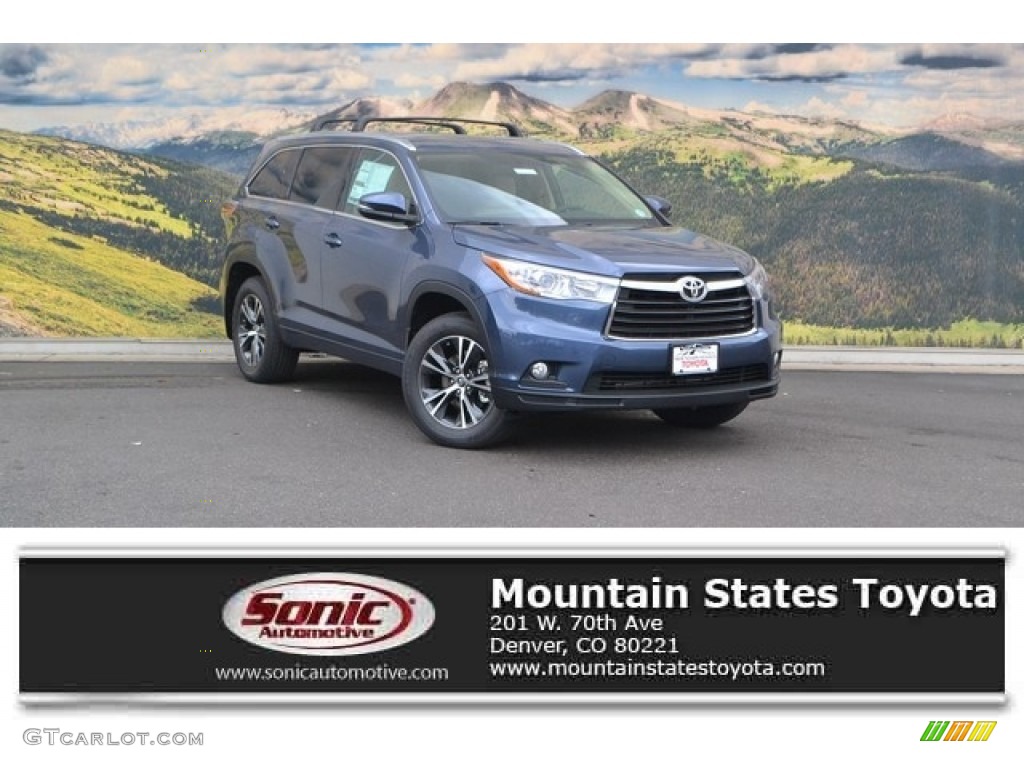 2016 Highlander XLE - Shoreline Blue Pearl / Almond photo #1