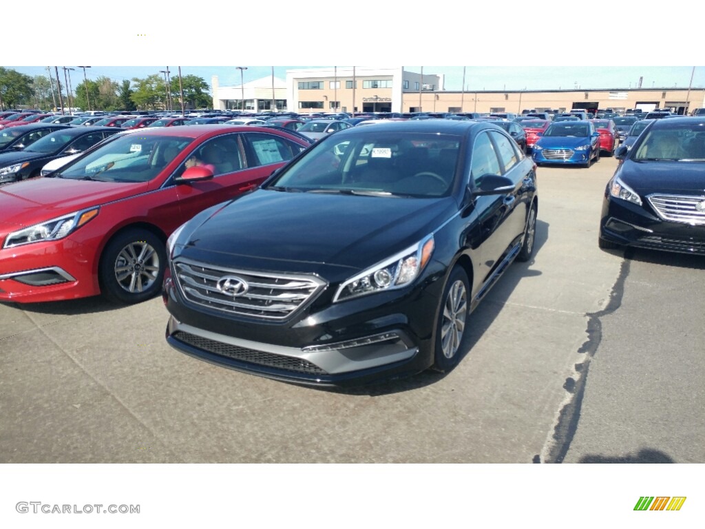 2017 Sonata Sport - Phantom Black / Black photo #1