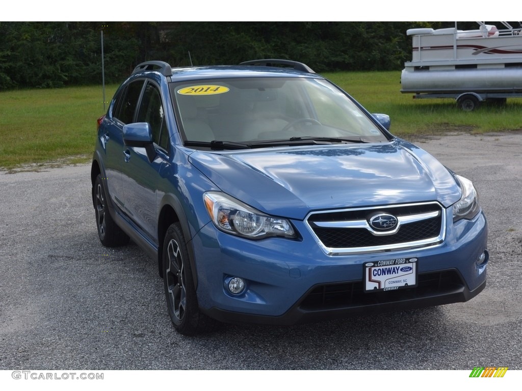 2014 XV Crosstrek 2.0i Limited - Quartz Blue Pearl / Ivory photo #1