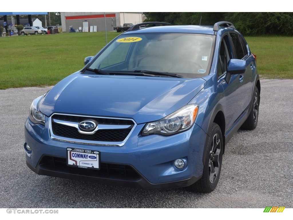 2014 XV Crosstrek 2.0i Limited - Quartz Blue Pearl / Ivory photo #10
