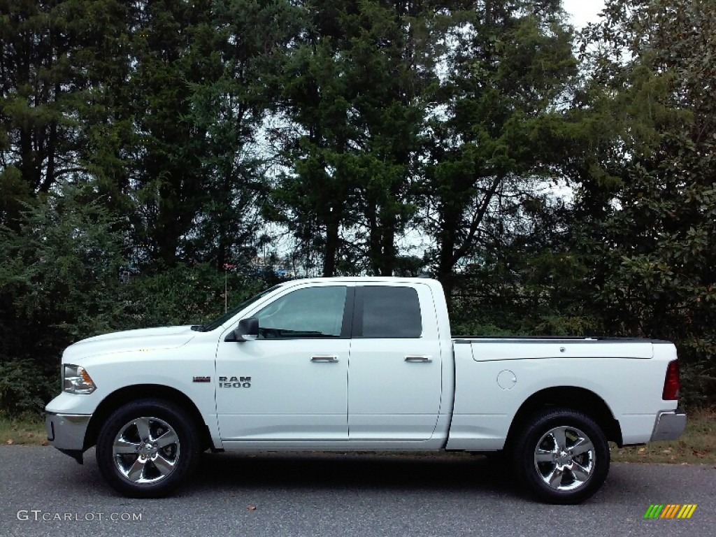 2017 1500 Big Horn Quad Cab 4x4 - Bright White / Black/Diesel Gray photo #1