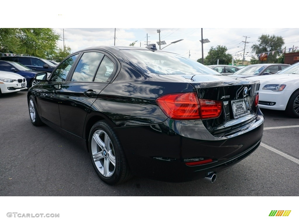 2014 3 Series 320i xDrive Sedan - Black Sapphire Metallic / Venetian Beige photo #3