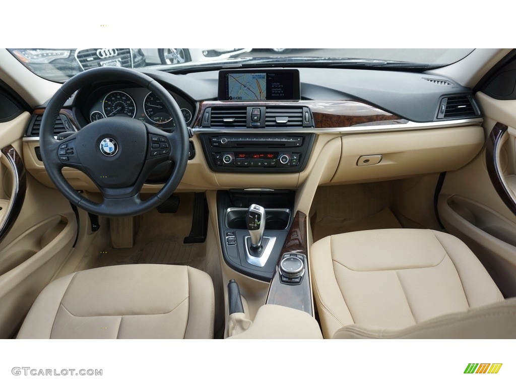 2014 3 Series 320i xDrive Sedan - Black Sapphire Metallic / Venetian Beige photo #13