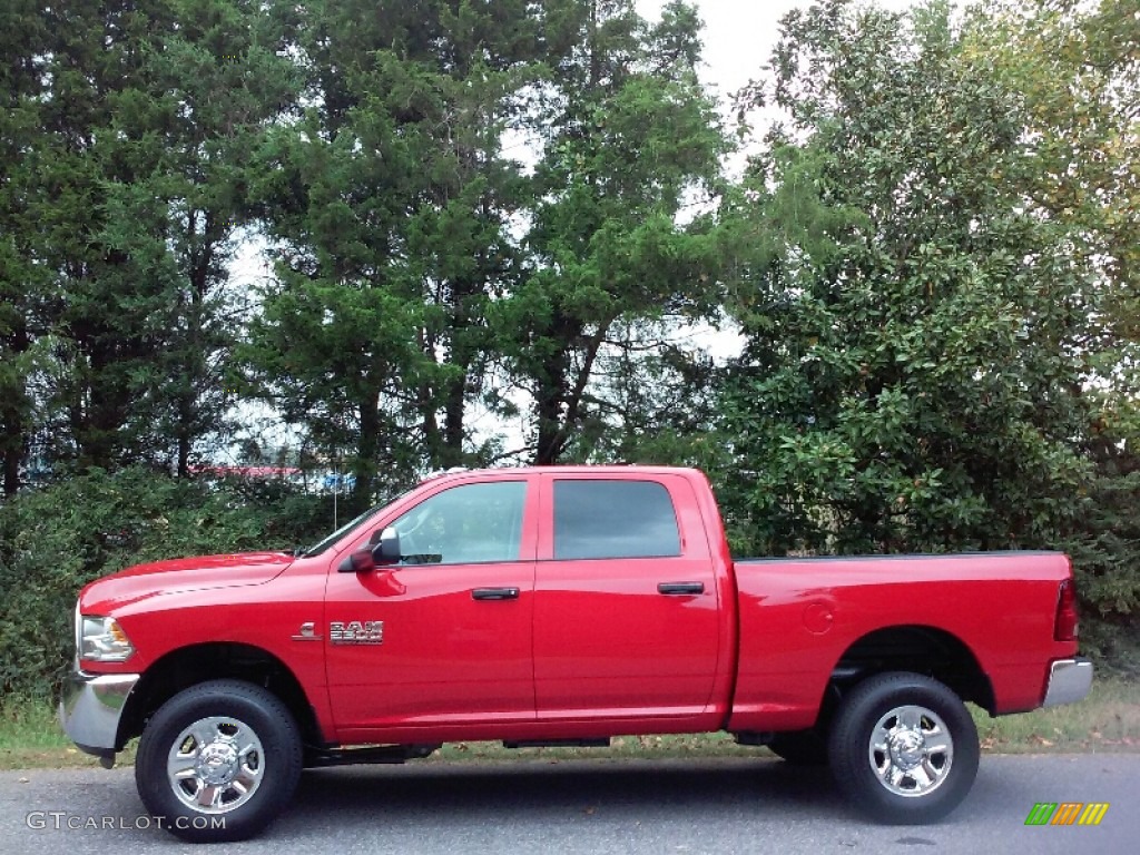 Flame Red 2017 Ram 2500 Tradesman Crew Cab 4x4 Exterior Photo #115777442