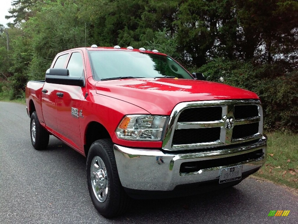 Flame Red 2017 Ram 2500 Tradesman Crew Cab 4x4 Exterior Photo #115777493