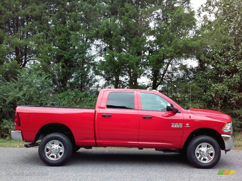 Flame Red 2017 Ram 2500 Tradesman Crew Cab 4x4 Exterior Photo #115777511