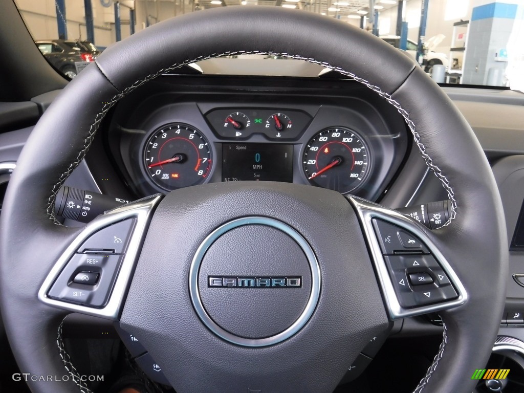 2017 Chevrolet Camaro LT Convertible Jet Black Steering Wheel Photo #115779578