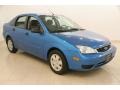 Aqua Blue Metallic 2007 Ford Focus ZX4 SE Sedan
