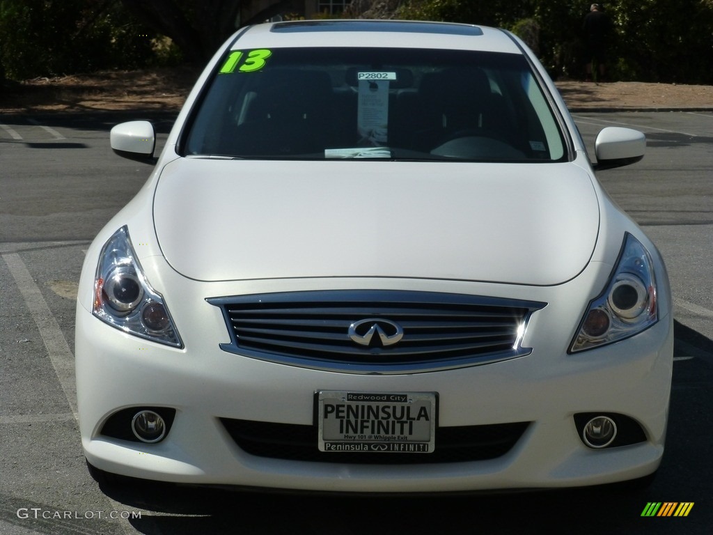 2013 G 37 Journey Sedan - Moonlight White / Graphite photo #2