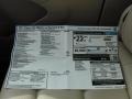  2013 Tiguan SE 4Motion Window Sticker