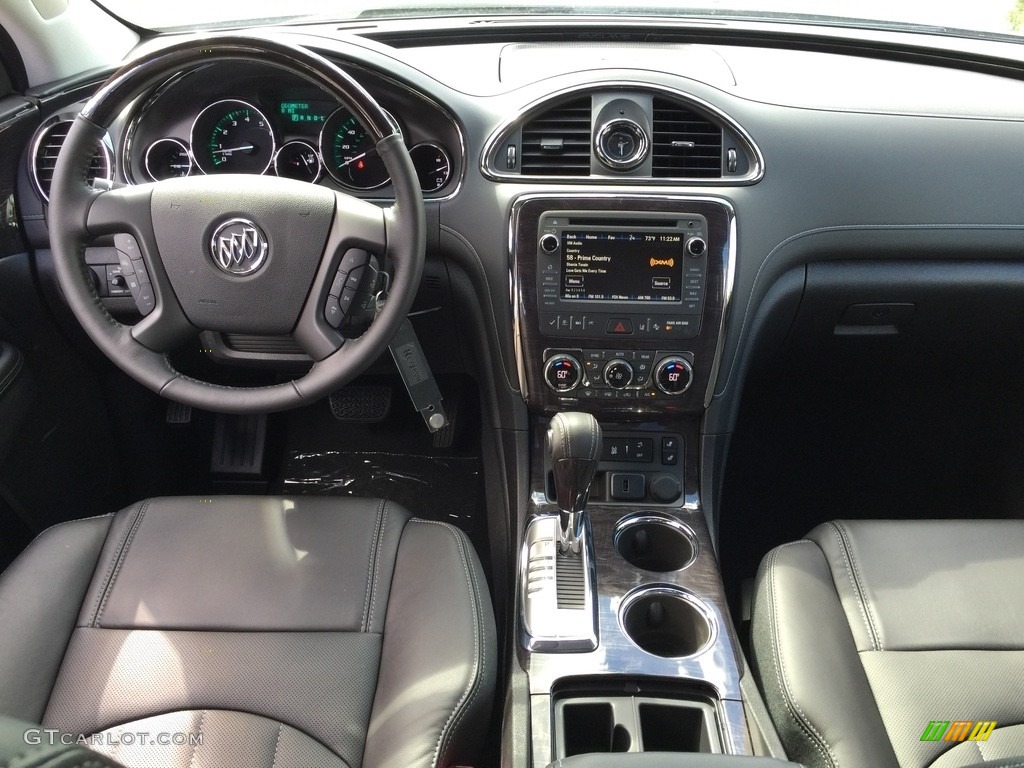 Ebony/Ebony Interior 2017 Buick Enclave Leather AWD Photo #115785650