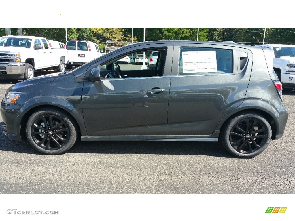 Nightfall Gray Metallic 2017 Chevrolet Sonic Premier Hatchback Exterior Photo #115789190