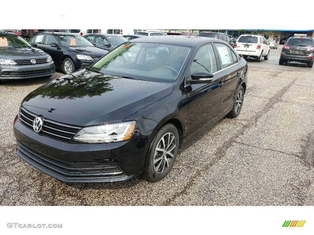 Black 2017 Volkswagen Jetta SE Exterior Photo #115790502