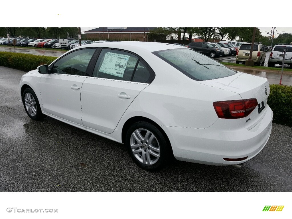 2017 Jetta S - Pure White / Black/Palladium Gray photo #3