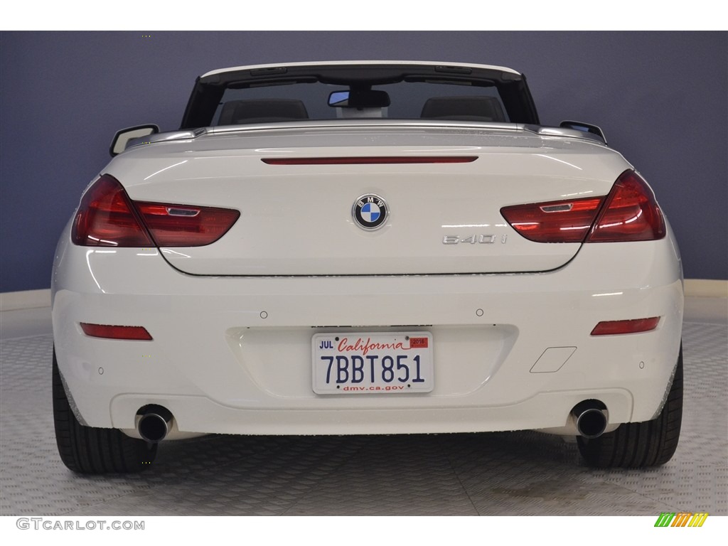 2013 6 Series 640i Convertible - Alpine White / Black photo #6