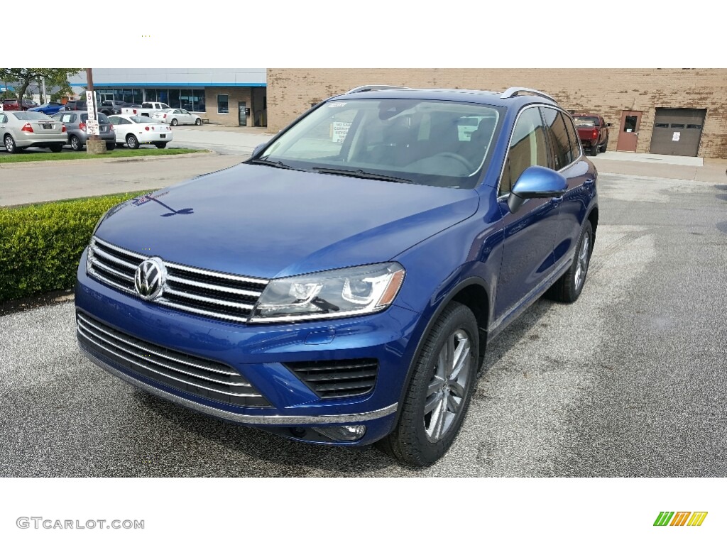 2016 Touareg V6 Lux - Reef Blue Metallic / Black Anthracite photo #2