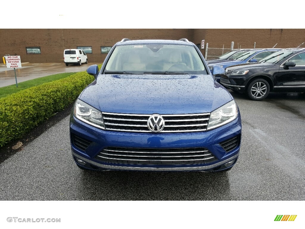 2016 Touareg V6 Sport - Reef Blue Metallic / Corn Silk Beige photo #1