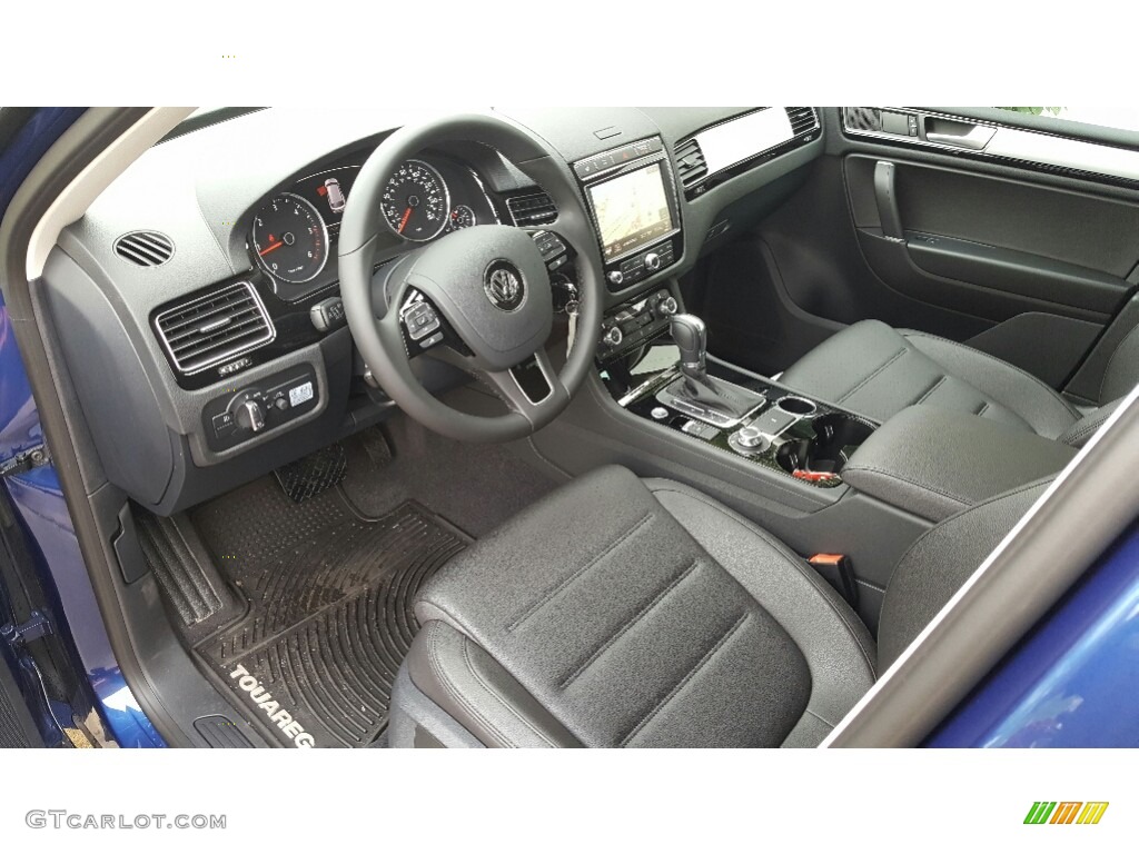 Black Anthracite Interior 2016 Volkswagen Touareg TDI Sport Photo #115792212