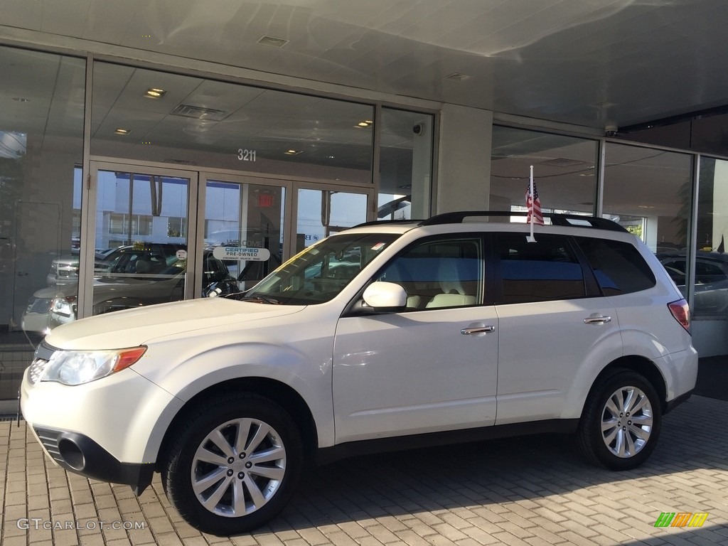 2011 Forester 2.5 X Limited - Satin White Pearl / Platinum photo #1