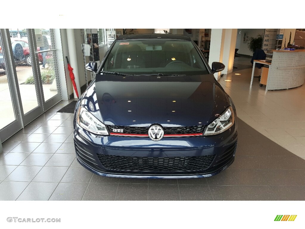 2016 Golf GTI 4 Door 2.0T S - Night Blue Metallic / Titan Black photo #1
