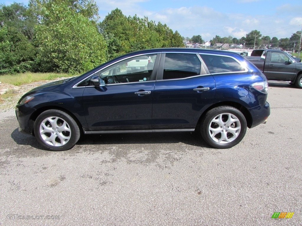 2010 CX-7 s Touring AWD - Stormy Blue Mica / Black photo #1
