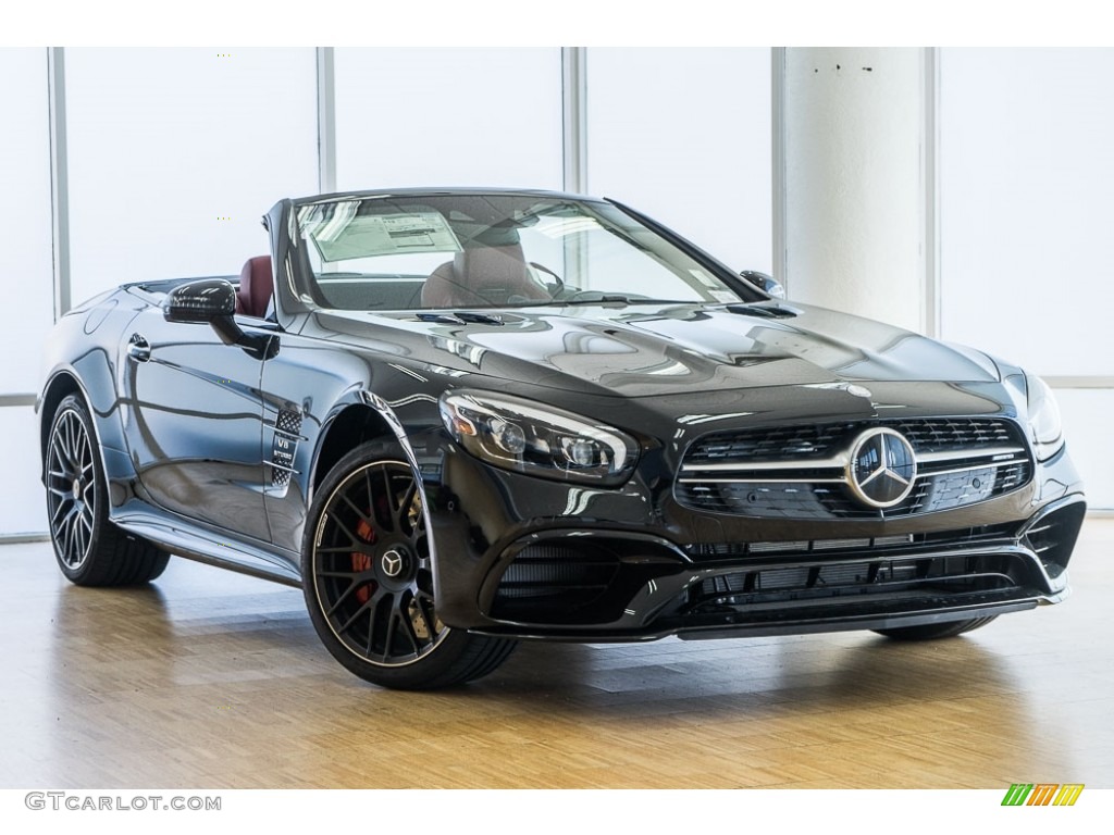 Obsidian Black Metallic 2017 Mercedes-Benz SL 63 AMG Roadster Exterior Photo #115795761
